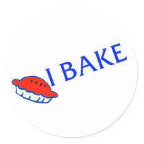 I Bake sticker stickers