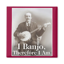 I Banjo Magnet magnets