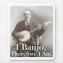 I Banjo Mousepad mousepads