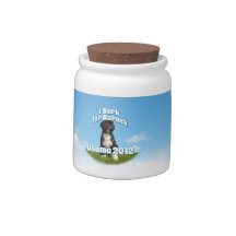 I Bark for Barack, Bo the First Dog Obama Candy Jars