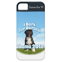 I Bark for Barack, Bo the First Dog Obama iPhone 5 Covers