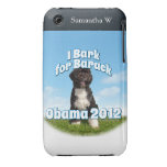 I Bark for Barack, Bo the First Dog Obama iPhone 3 Case-Mate Case