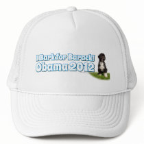 I Bark for Barack, Bo the First Dog Obama Mesh Hats
