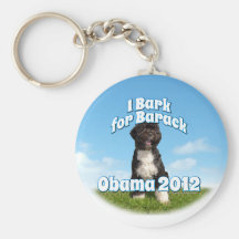 I Bark for Barack, Bo the First Dog Obama Keychains