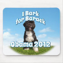 I Bark for Barack, Bo the First Dog Obama Mouse Pads