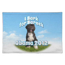 I Bark for Barack, Bo the First Dog Obama Placemats