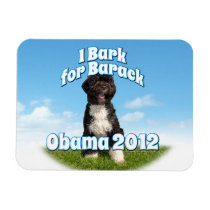 I Bark for Barack, Bo the First Dog Obama Rectangle Magnets