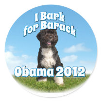 I Bark for Barack, Bo the First Dog Obama Stickers