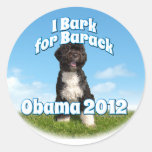 I Bark for Barack, Bo the First Dog Obama Stickers