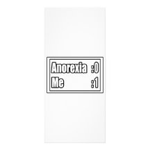 I Beat Anorexia (Scoreboard) Personalized Rack Card