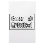 I Beat Breast Cancer (Scoreboard) Customized Stationery