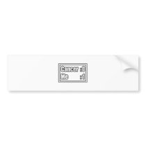 I Beat Cancer (Scoreboard) Bumper Sticker