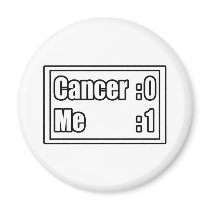 I Beat Cancer (Scoreboard) Fridge Magnet