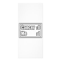I Beat Cancer (Scoreboard) Personalized Rack Card