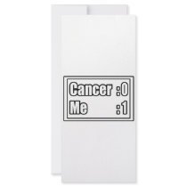 I Beat Cancer (Scoreboard) Personalized Rack Card