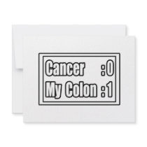 I Beat Colon Cancer (Scoreboard) invitations