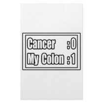 I Beat Colon Cancer (Scoreboard) Stationery Design