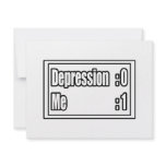 I Beat Depression (Scoreboard) Personalized Invitations