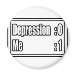 I Beat Depression (Scoreboard) Refrigerator Magnets