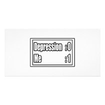 I Beat Depression (Scoreboard) photo cards