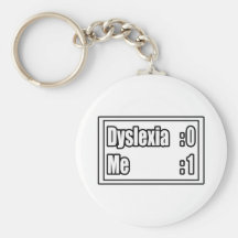 I Beat Dyslexia (Scoreboard) Keychain