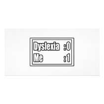 I Beat Dyslexia (Scoreboard) photo cards
