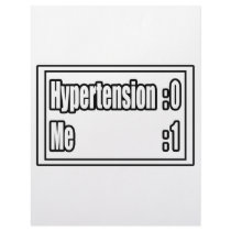 I Beat Hypertension (Scoreboard) letterhead by Hypertension_Shirts I Beat Hypertension (Scoreboard) letterhead