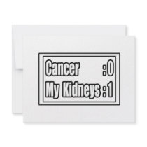 I Beat Kidney Cancer (Scoreboard) Custom Invitations