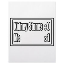 I Beat Kidney Stones (Scoreboard) Letterhead Design