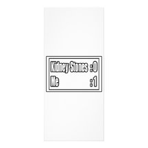 I Beat Kidney Stones (Scoreboard) Rack Card Design