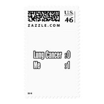 I Beat Lung Cancer (Scoreboard) postage by Lung_Cancer_Shirts I Beat Lung Cancer (Scoreboard) postage