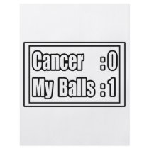 I Beat Testicular Cancer (Scoreboard) flyers