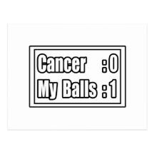 I Beat Testicular Cancer (Scoreboard) Postcards