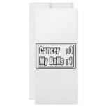 I Beat Testicular Cancer (Scoreboard) rack cards