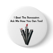 I Beat The Recession Avon Button