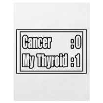 I Beat Thyroid Cancer (Scoreboard) flyers by cancerkarma I Beat Thyroid Cancer (Scoreboard) flyers