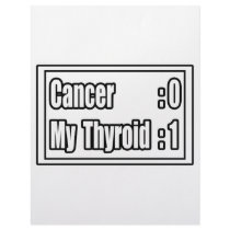I Beat Thyroid Cancer (Scoreboard) Customized Letterhead