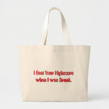 I Beat your Highscore Canvas Bags