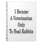 I Became A Veterinarian Only To Heal Rabbits Spiral Note Book