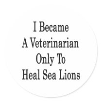 I Became A Veterinarian Only To Heal Sea Lions Stickers