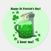 I beer me round stickers