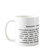 I before E coffee mug