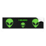 I BELIEVE. alien bumper sticker