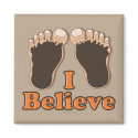 I Believe Bigfoot Funny Magnet by FunnyTeesGifts I Believe Bigfoot Funny Magnet