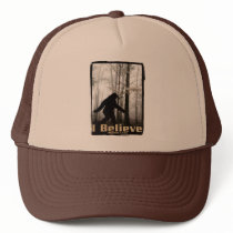 I Believe Bigfoot Lives hats