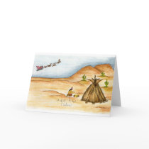 I believe Cherokee Christmas card watercolor