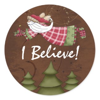 I Believe! Christmas Holiday stickers sticker