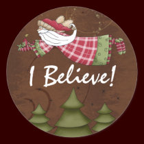 I Believe!  Christmas Holiday stickers stickers
