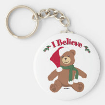 I Believe! Christmas Teddy Bear Key Chain