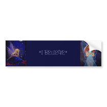 "I Believe" Fairy Bumper Sticker bumper stickers